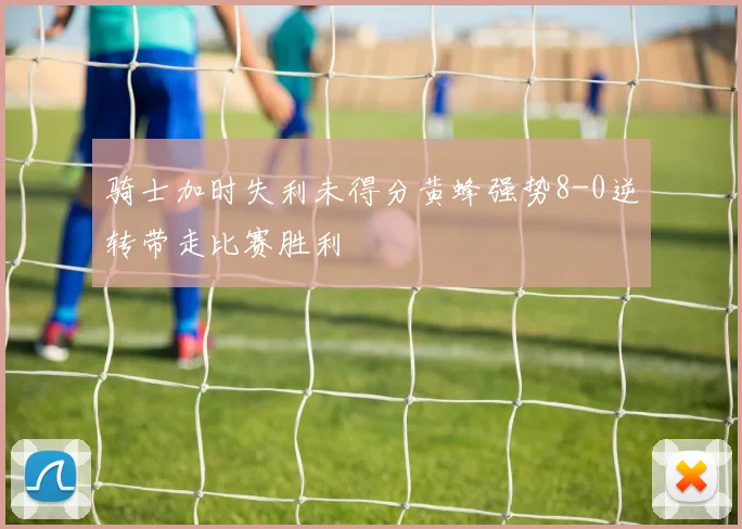 骑士加时失利未得分黄蜂强势8-0逆转带走比赛胜利